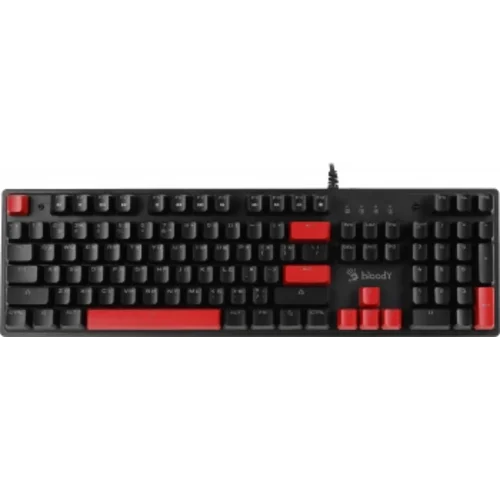 Клавиатура A4Tech Bloody S515R механическая черный USB for gamer LED (подставка для запястий)